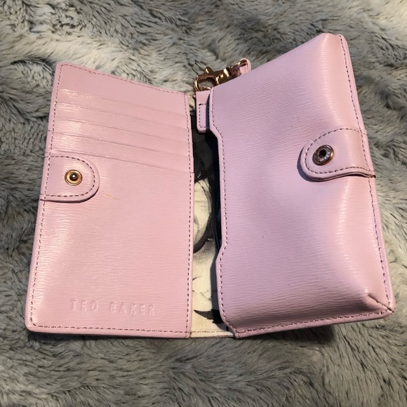 Ted Baker Pink Leather Wallet - Picture 2 of 12